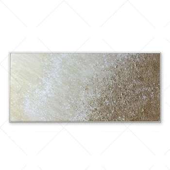 

High Quality White Sandy Gray Abstract Dreamlike Shading Method Oil Painting Canvas Handmade Painted Home Decor Artwork