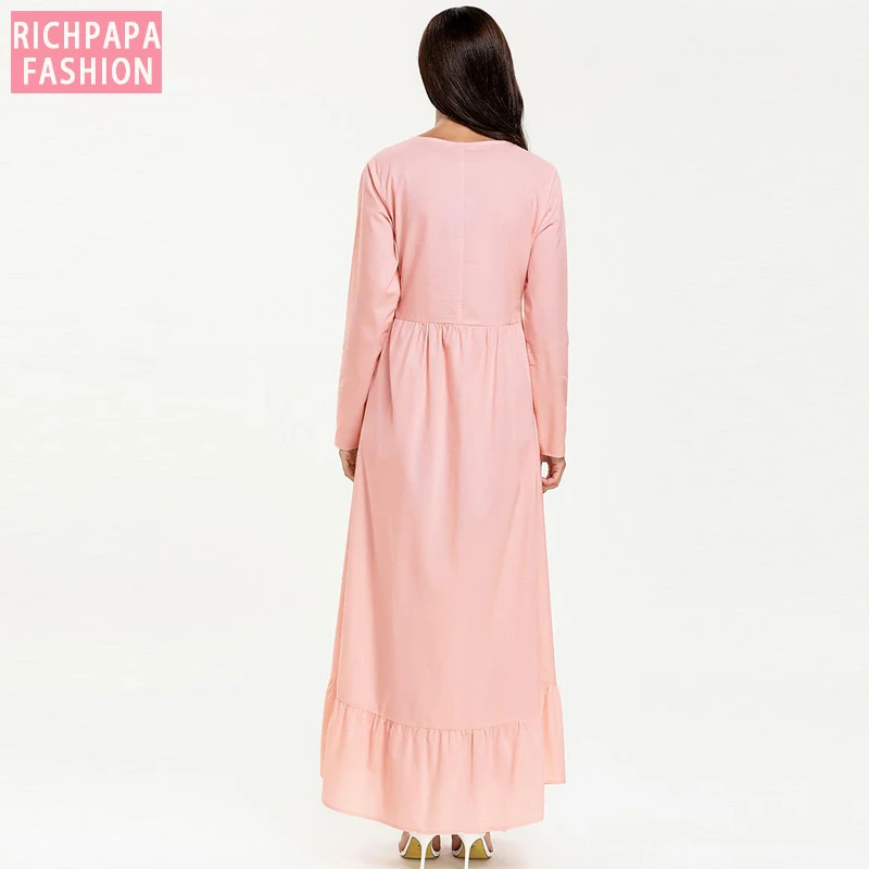 Vestidos кафтан арабский абайя Дубай мусульманский хиджаб платье Турция женщины кафтан Marocain Eid исламское платье Рамадан Tesettur Elbise