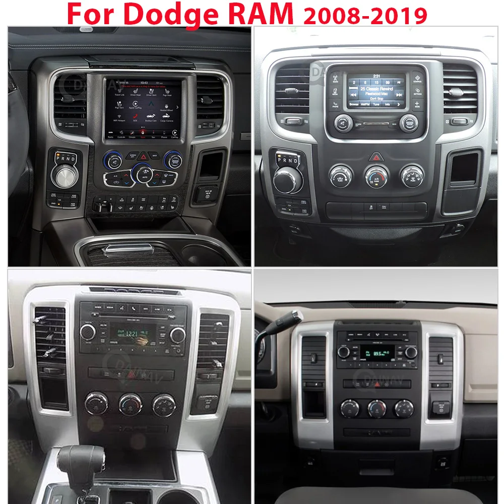Вертикальный автомобильный радиоприемник Telsa 128 ГБ PX6 Android для Dodge RAM 2008-2019