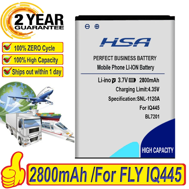 2800mAh BL7201 мобильный телефон аккумулятор для FLY IQ445|mobile phone battery|phone batterybattery for |