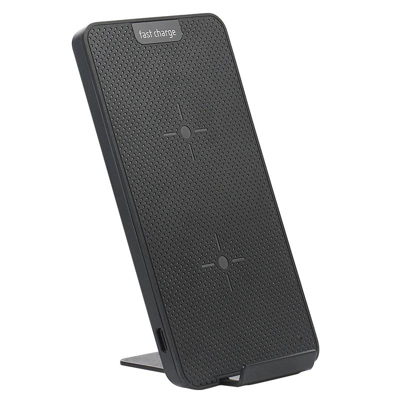 

QI vertical desktop wireless charger 10W fast charging dual coil wireless fast charging smart chip KT-W50A7 FOR:IPHONE Samsung