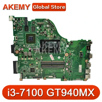 

NBVEU11004 For ACER Aspire E5-575G F5-573G Laptop Motherboard F5-573 Mianboard DAZAAMB16E0 w/ i3-7100 + GT940MX