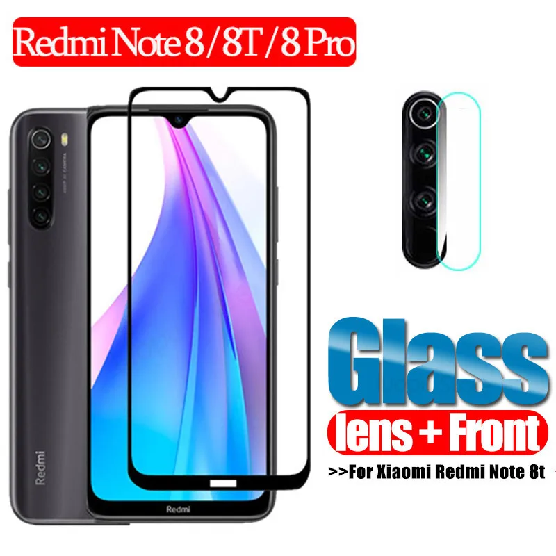 Защитное стекло 2 в 1 для Xiaomi Redmi Note 8 t T Pro объектива камеры 8A защита экрана Xiomi Xioami