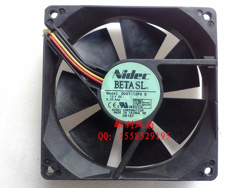 Новый D09T-12PG B 12V 0.25A 9 см 9025 90*90*25 защиты электродвигателя Вентилятор охлаждения |