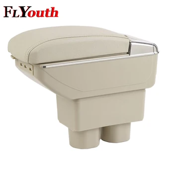 

For Nissan Sentra Sylphy 2006-2016 Car Armrest Box USB Charging Heighten Double Layer Central Store Content Cup Holder Ashtray