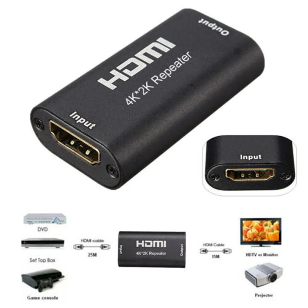 4K* 2K 1080P HDMI кабель ретранслятор сигнала расширитель усилитель до 40 м и высокое качество