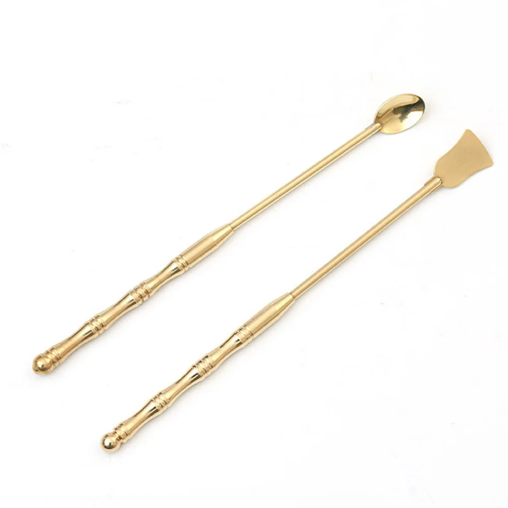 

debroussailleuse thermique 2Pcs/set Pure Copper Fragrance Incense Tool Kit Shovel Spoon For Incense Burner rocadeira a gasolina