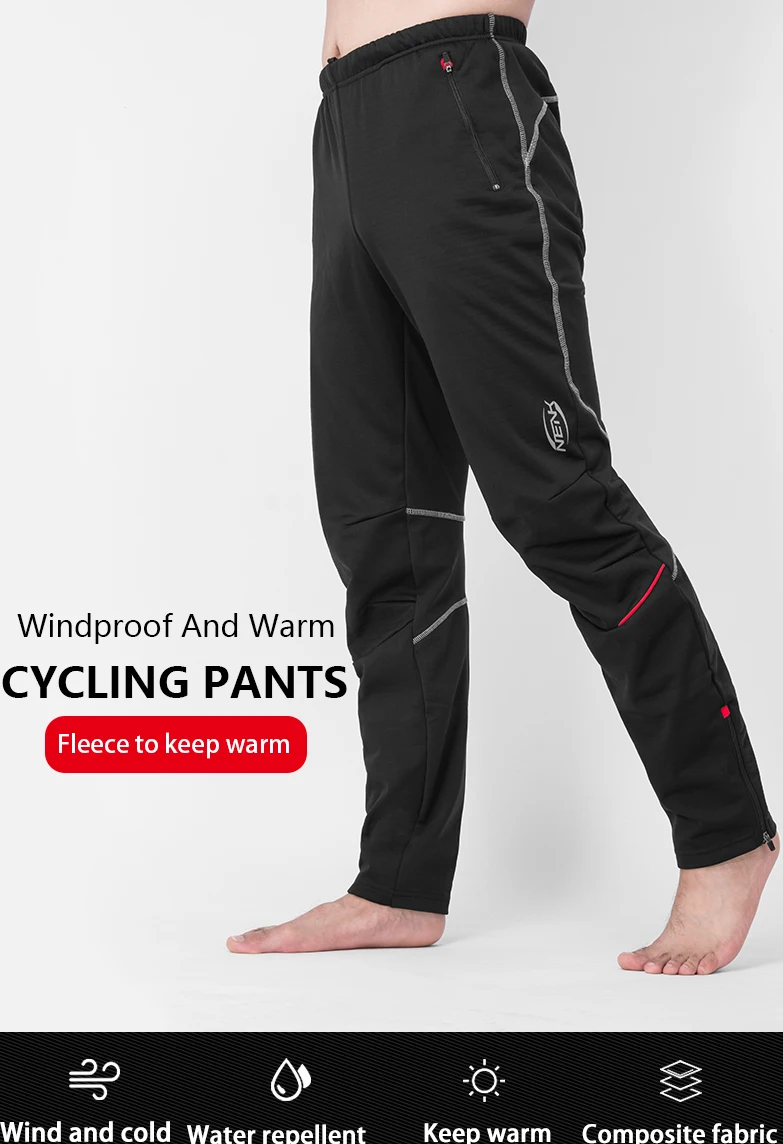 Sobike Sport Outdoor Pants Cycling Thermal Tights Long Pants-Thunder 