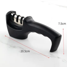  Knife Sharpener 3Stage Kitchen Knife Sharpening Tool Quick Sharpening Stone Stainless Steel Chef Accessories Tool For All Knives 