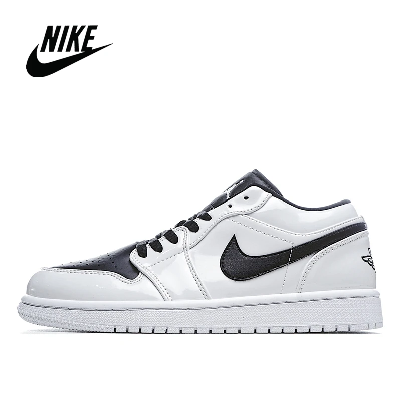 NIke Air Jordan 1 низкая черно-белая панда Мужская и женская Баскетбольная обувь Размер