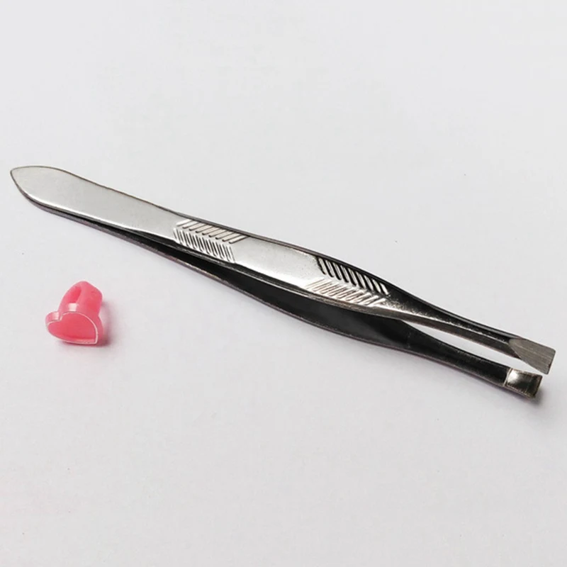 1PCS Stainless Steel Flower Eyebrow Tweezers Face Hair Removal Eye Brow Trimmer Eyelash Clip Cosmetic Beauty Makeup Tool