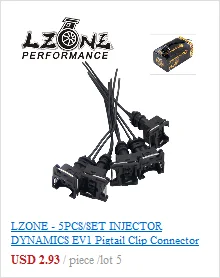 LZONE-4 шт. гоночный PQY топливный инжектор топ шапки адаптеры для RDX инжекторов к B16 B18 D16Z D16Y с PQY стикер JR-FIA01