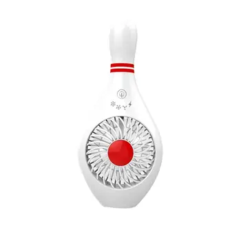 

Fashion Bowling Shape Mini Handheld Fan USB Rechargeable Quiet Cooling Fan Cooler for Home Office Travel Supplies Festival Gifts