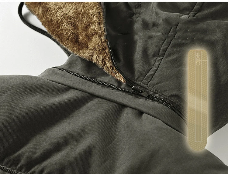 Размера плюс XL 8XL зимние Уплотненные теплые пальто мужские парки с шерстяной подкладкой с капюшоном хлопковая куртка мужской ветрозащитный с несколькими карманами, верхняя одежда для детей