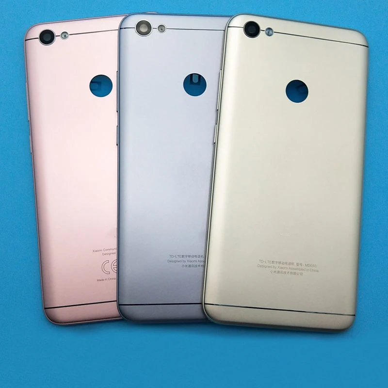 

Fingerprint Sensor Battery Cover +Side Keys+Camera Glass Back Housing For Xiaomi Mi Redmi Note 5A Prime Back Cover For Redmi Y1