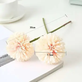 1pcs Romantic Dandelion Flower Ball Photo Props Party Elegant Festive Fake Flower Hand Bouquets Home Decor