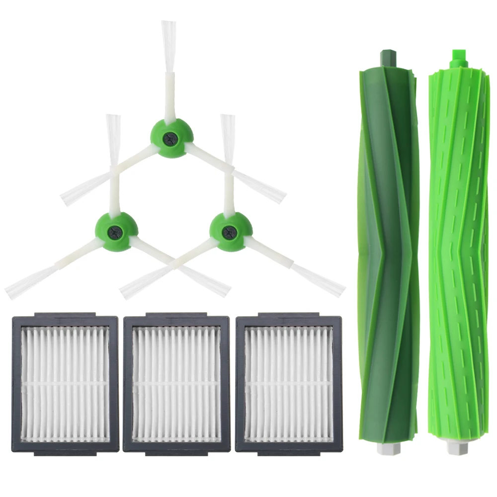 

Hepa Filter + Side Brush + Brush Roll for iRobot Roomba i7 E5 E6 Series Robot Vacuum Cleaner Replacement Spare Parts
