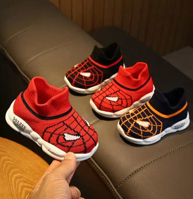 

2019 Autumn Baby Boy Spider Toddler Shoes Infant Casual Running Shoes Soft Bottom Comfortable Breathable Children Sneakers