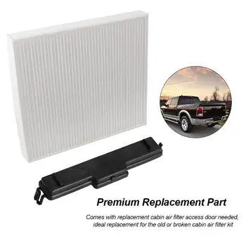 

Cabin Air Filter Car Air Conditioning Carbon Fiber Access Door For Dodge Ram 1500 2500 3500 Jeep Chrysler