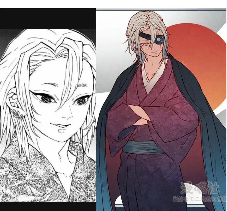Аниме «Demon Slayer Kimetsu no Yaiba»; костюм для косплея; Uzui Tengen; Кимоно для косплея; рождественские костюмы на Хэллоуин