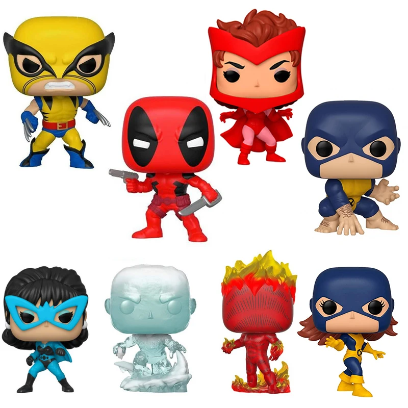 Funko Pop MARVEL 80 лет человеческий фонарь Росомаха айкоман черная вдова Дэдпул Скарлет