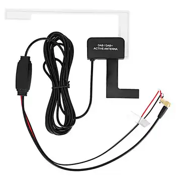 

GPS Receiver Antenna oto aksesuar Car 3Meters Wire 20db Digital Radio Patch Concealed Antenna Adhesive Aerial DAB SMB 12V
