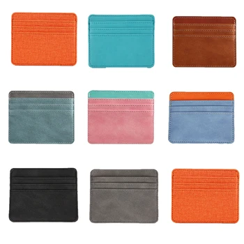 

Slim Card Bag Men Thin Business Card Holder Wallet Unisex Bank Credit Card Id Cards Coin Pouch Case Bag Wallet Organizer Women