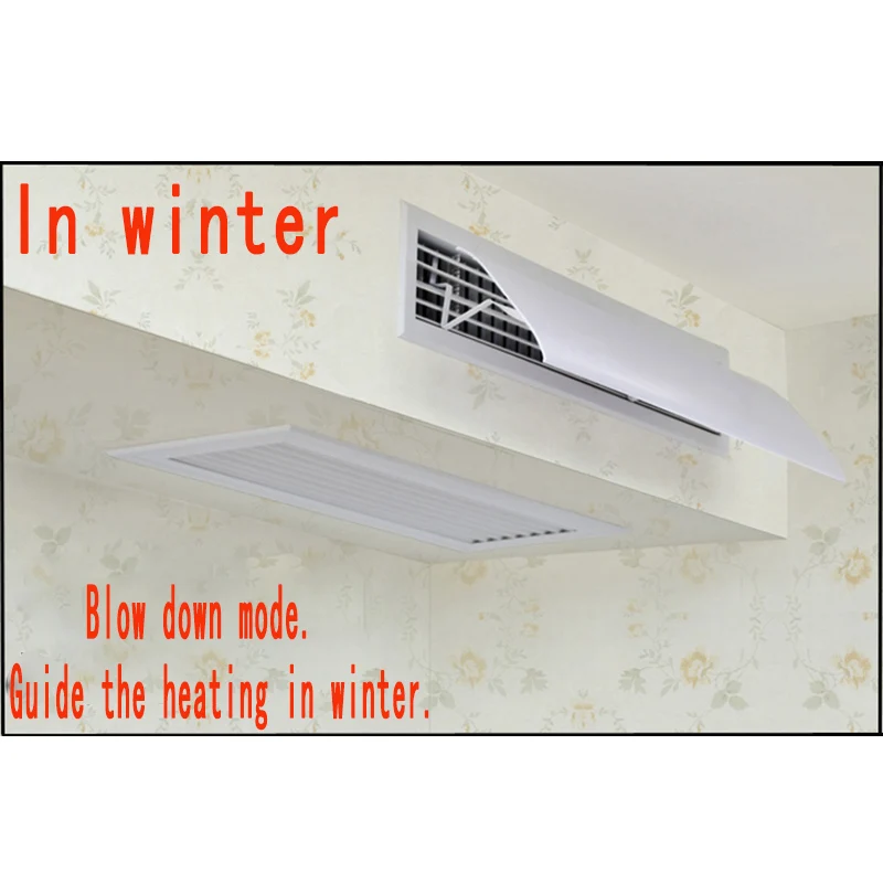 Windshield of Central Air Conditioning Prevent Front blow Baffle Adjust the direction of Heating Shield air conditioner cover