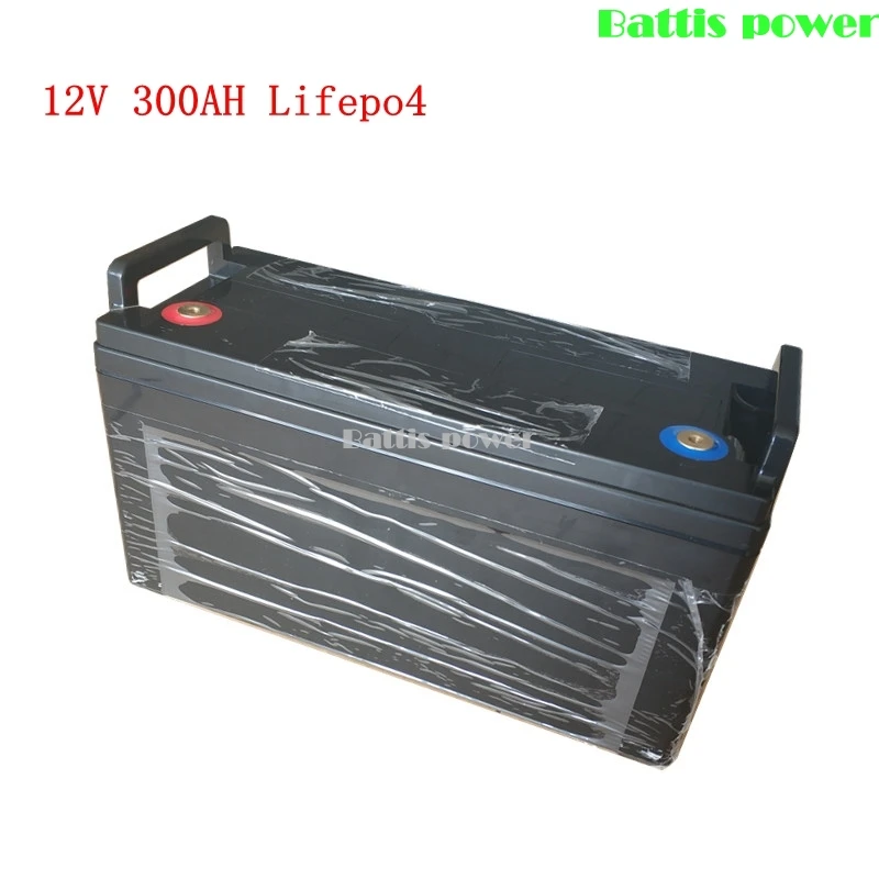 Водонепроницаемый 12,8 v 12V 300AH Lifepo4 батарея BMS для инвертора фотоэлектрической солнечной энергии базовая станция PV RV EV+ 20A зарядное устройство