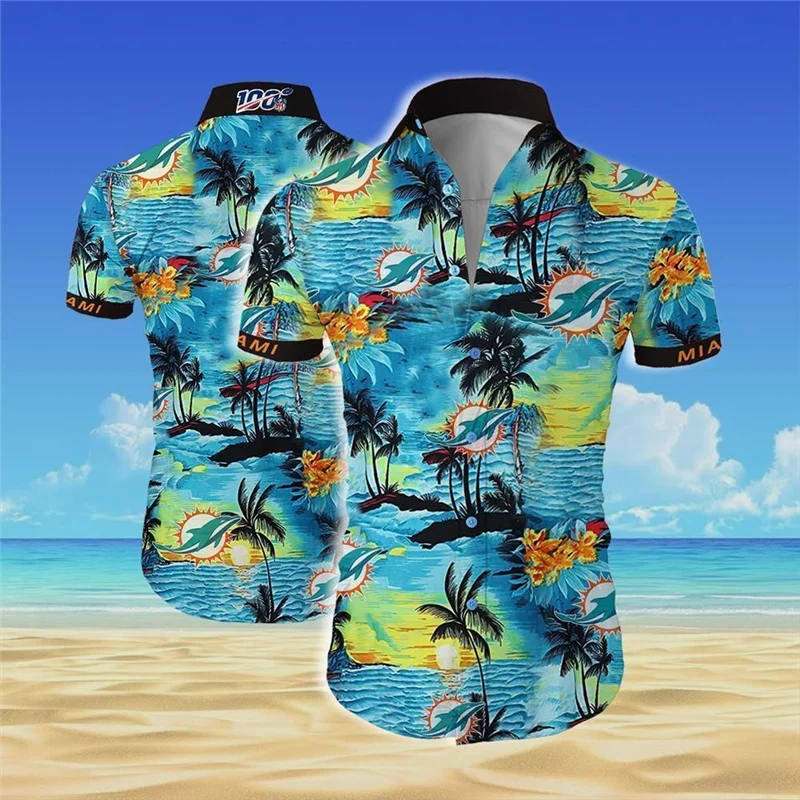 

Hot Sale Quality Harajuku Beach New Arrival Men Short-Sleeve Casual Anime Shirt Blouse Loose Surfing Hawaiian-shirt