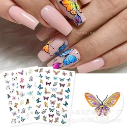 1pcs Rainbow Butterfly Nail Stickers Designs Decals Makeup Art DIY Manicure Nail Art Decorations Designs Decal Stickers Nail