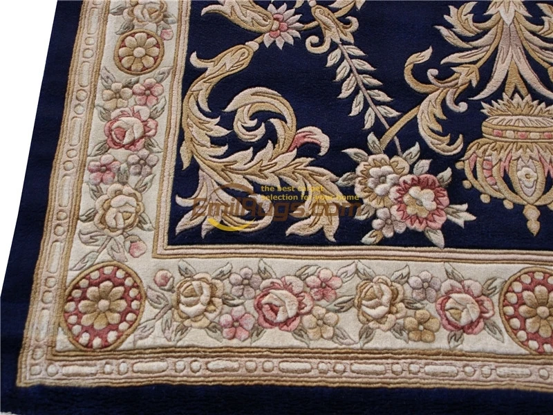 Настенный Ковер aubusson Цветочный Дизайн Чистый завязанный вышитый Античный Декор