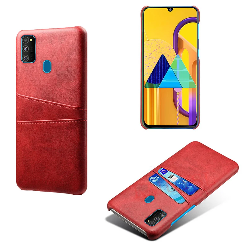 Держатель для карт чехол для samsung Galaxy A70S a50s a30s a20s a10s A10 A20 A30 A40 A50 A70 A80 A90 M10 M20 M30S Стильный чехол-портмоне из кожи