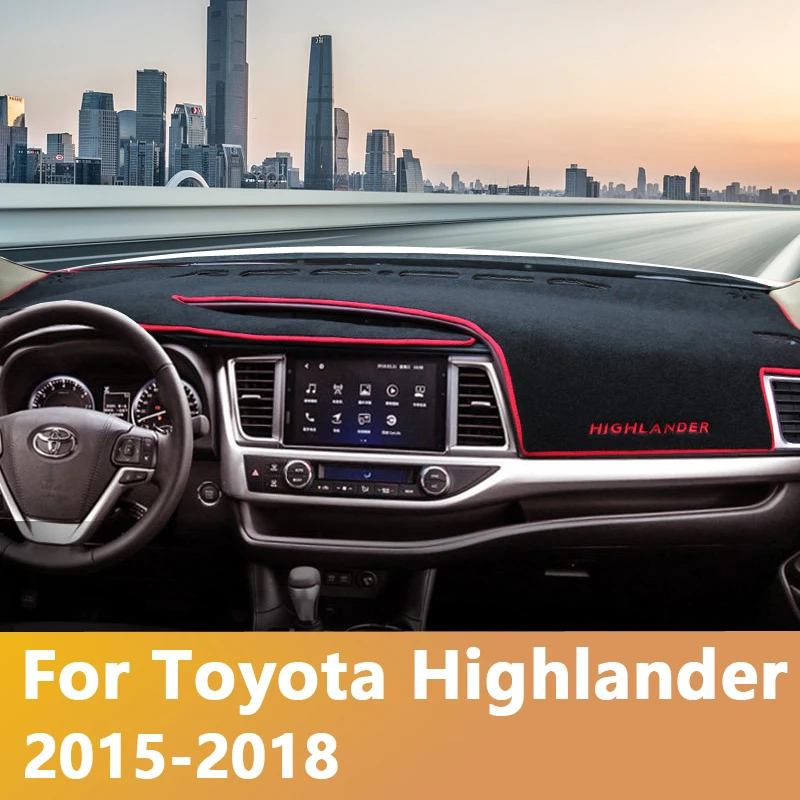 Коврик для защиты приборной панели от светильник Накладка коврики Toyota Highlander 2011