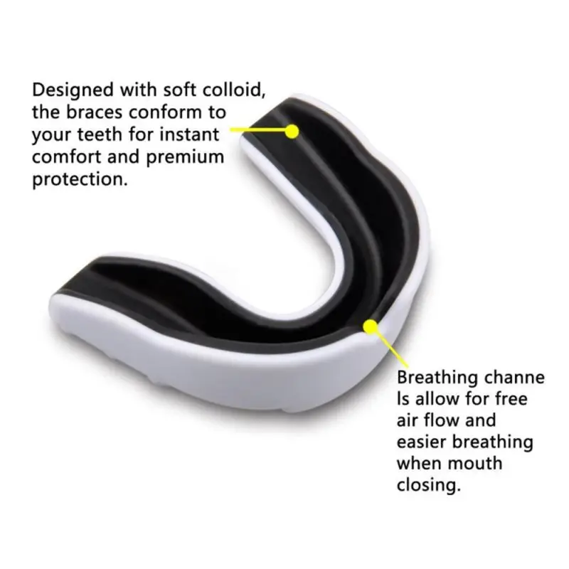 Mouth Guard Shockproof Food Grade EVA Oral Teeth Safety Protector Outdoor Training Accessories For Boxing Sanda Taekwondo Basket