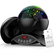 Elecstars LED светодио дный ночник детский вращающихся Star Сенсорный проектор освещения Луна Небо Рождество Дети светильник для малышей подарки для женщин настольная лампа USB датчик движения