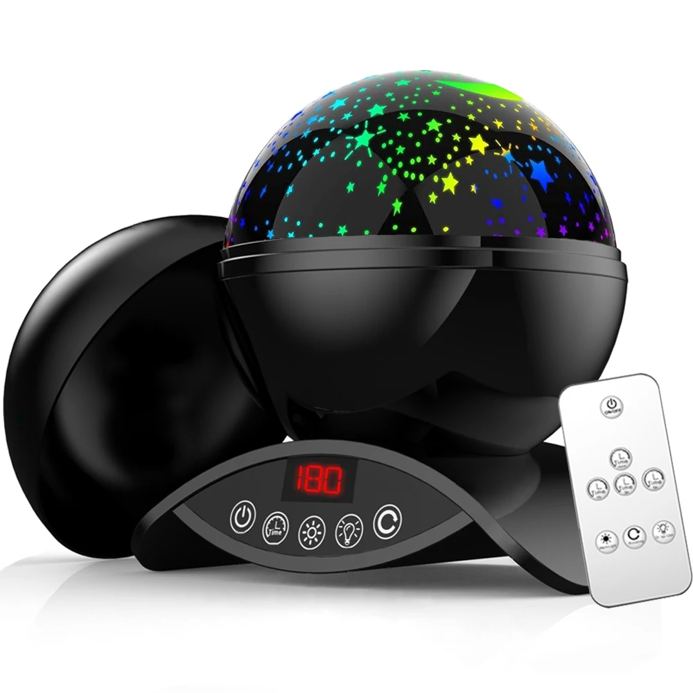 Elecstars LED светодио дный ночник детский вращающихся Star Сенсорный проектор