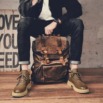 

2020 desert genuine leather shoes smart casual of men martins sock platform boots military uomo boots vintage fashion Rubber