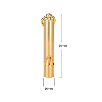 

2-in-1 Whistle Bottle Opener Whistle Keychain Handmade Brass Keyring for Outdoor Emergency Survival Camping Hunting