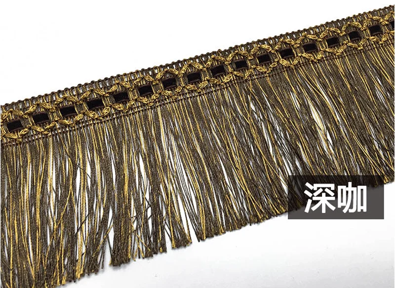 Curtain Tassel Fringe Trimming Braid Trim 2 meters 11cm Gold Tassels Upholstery DIY Luxury Accessories Decorated Tassel Trim Lace