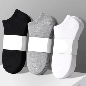 

5pairs/lot Solid Color Socks Men Women Cotton Short Socks Unisex Casual Business Sock Streetwear Calcetines Meias