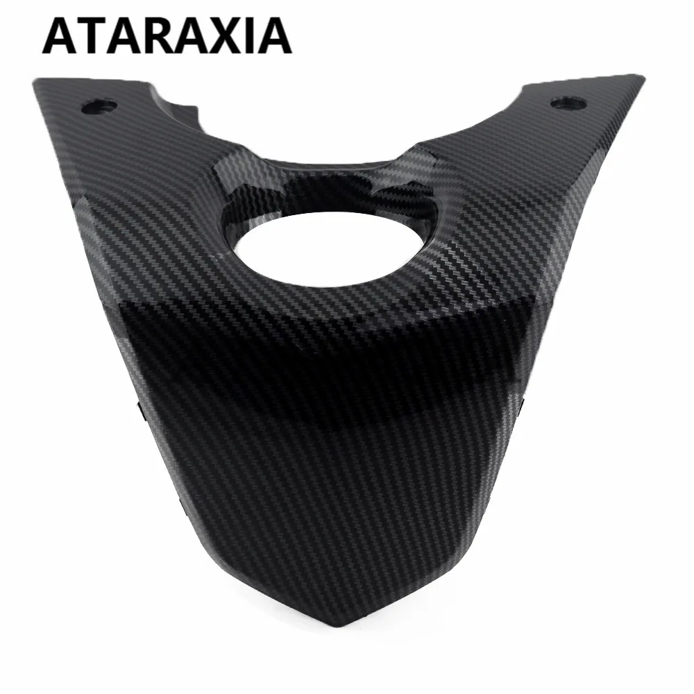오토바이 연료 가스 탱크 키 잠금 커버 페어링 카본 페인트 블랙 주입 Yamaha TMAX530 Tmax530 2012 2013 2014 2015 2016
