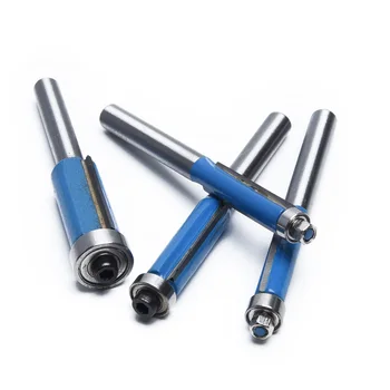 

Durable 4Pcs 1/4 Shank Router Flush Trim Bit Tool Bearing Cutting Edge Set