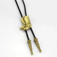 Жокейские сапоги с металлическим галстуком-бабочкой, модный воротник, веревка, индивидуальный Американский Западный ковбойский галстук-поло