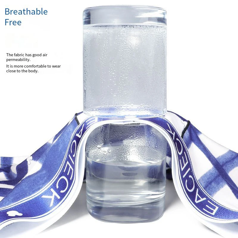 New Men's Underwear, Boxer Shorts, Pure Cotton Trendy Brand Personality, Sports, Breathable Boxer Briefs Sexy Underwear Men