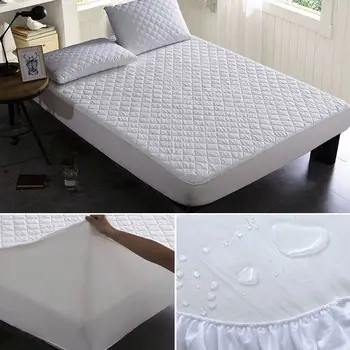 

Svetanya Waterproof Fitted Sheet Bamboo Mattress Cover Protector Single Twin Full Queen King Size (no Pillowcase)
