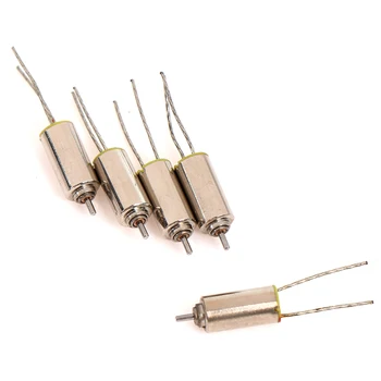 

4*8 Coreless Motor Hollow Cup Motor 3V Ultra-micro NdFeB Magnetic Small Motor with 2 Hard feet, 60000 RPM, Output Shaft 0.7mm