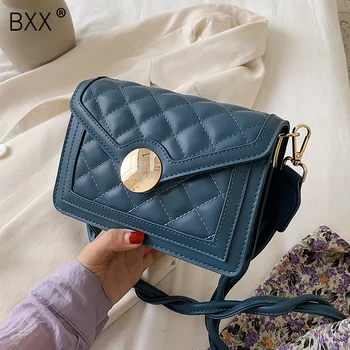 

[BXX] Small PU Leather Bags For Women 2020 Summer Elegant Solid Color Shoulder Handbags Female Travel Bag Fashion Totes HN299