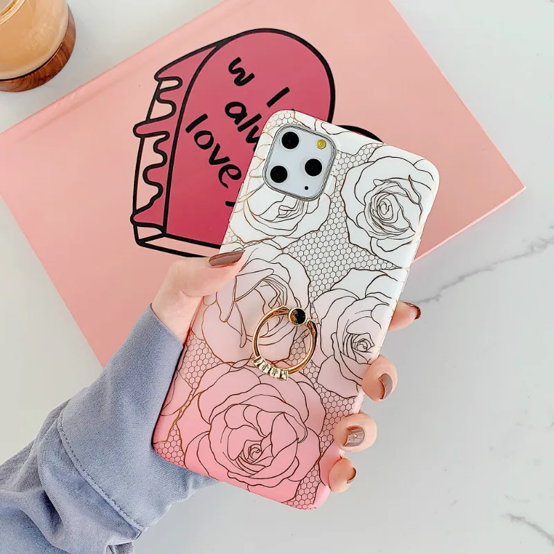 Роскошный bronzing leaf силиконовый чехол для телефона с цепочкой через плечо для iphone XS MAX чехол для iphone 11 pro max чехол X XR 6 6S 7 8 plus