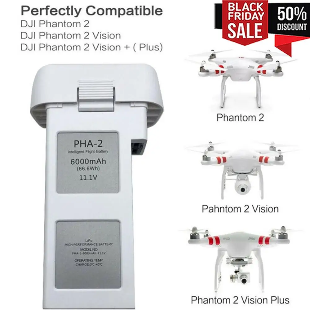 Продажа литий-полимерных аккумуляторов 11 1 В 6000 мАч для дрона DJI Phantom2 запасная